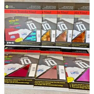 Lot Metallic Heat Transfer Vinyl HTV Cricut Silhouette Gold Silver Copper Pink